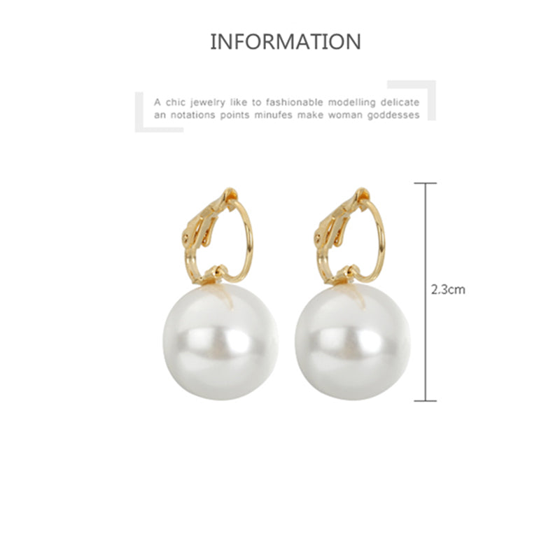 Big Pearl Drop Earrings