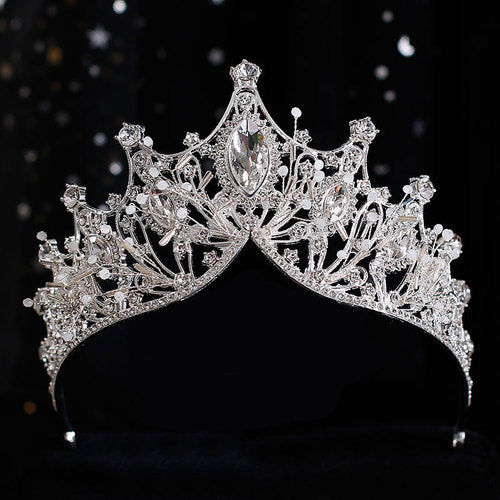 Wedding Tiaras | Pearl Wedding Crown | Diamond Bridal Crown for Wedding
