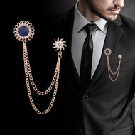 Vintage Cyclone Style Brooch for Men Handmade Jewelry Gift