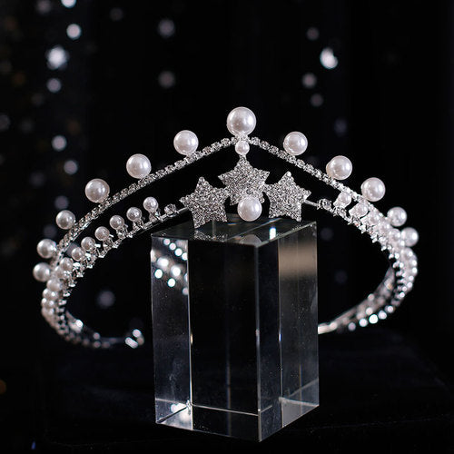 Wedding Tiaras | Pearl Wedding Crown | Diamond Bridal Crown for Wedding