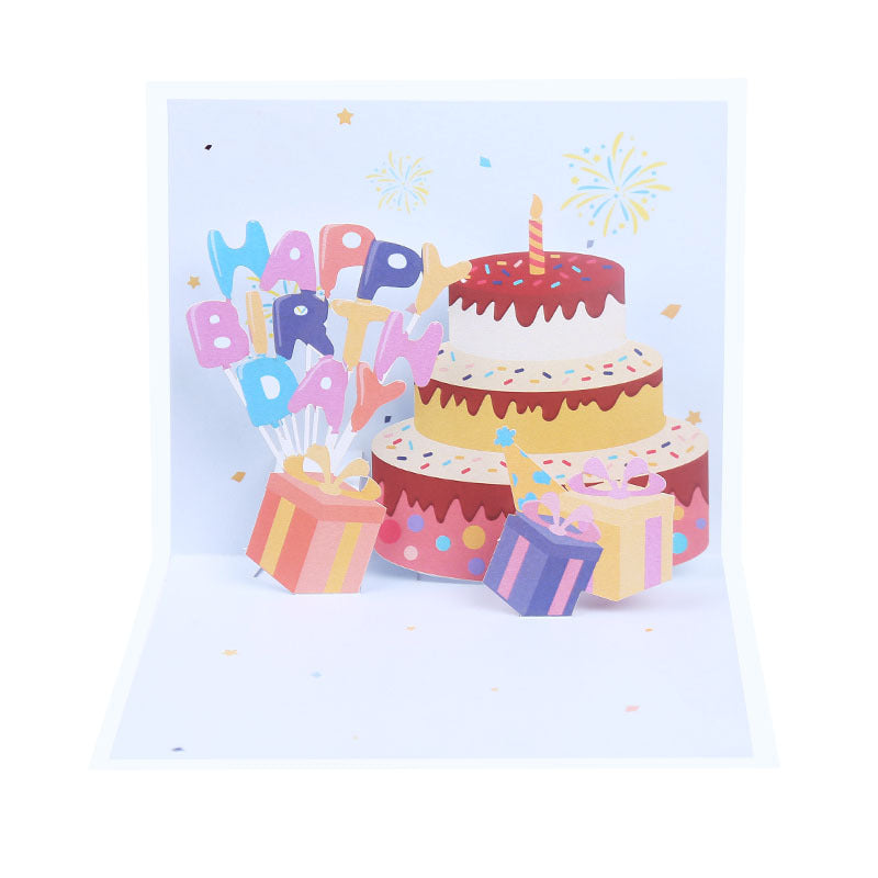 3D birthday Cards Pop Up Greeting Cards, Funny Unique 3D Holiday Postcards