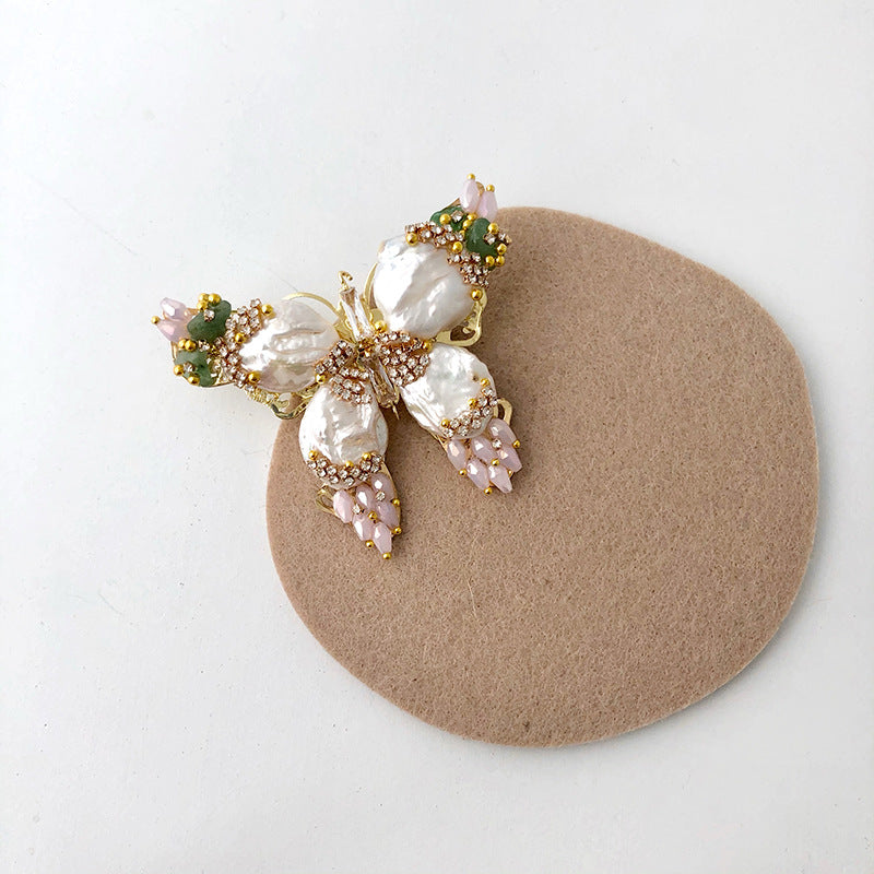 Pearl Butterfly brooches for women