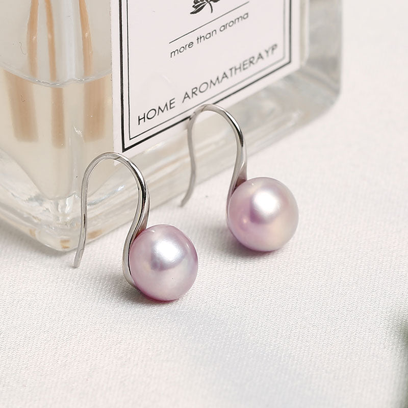 AAAA Freshwater Pearl Drop Earrings S925 | Real Pearl Earrings in Sterling Silver and 14k Gold Plated Pin