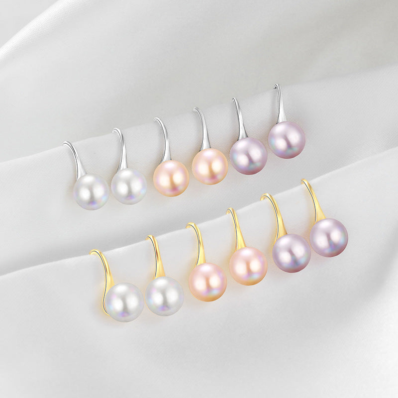 AAAA Freshwater Pearl Drop Earrings S925 | Real Pearl Earrings in Sterling Silver and 14k Gold Plated Pin
