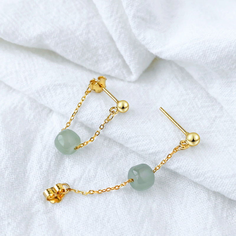 Pearl Dangle Earrings | Faux Pearl Earrings | Dangle Pearl Earrings with Silver Pins (10mm)