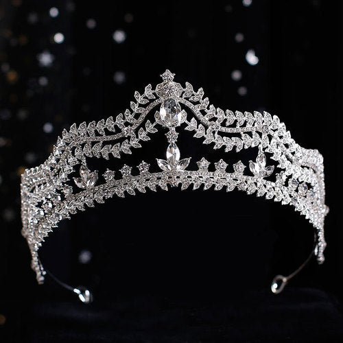 Wedding Tiaras | Pearl Wedding Crown | Diamond Bridal Crown for Wedding