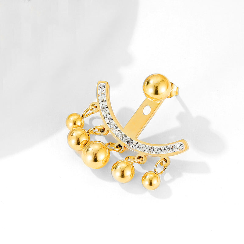 Tassel Earring Jackets | Diamond Earring jackets | Stud Earrings in Gold and Silver