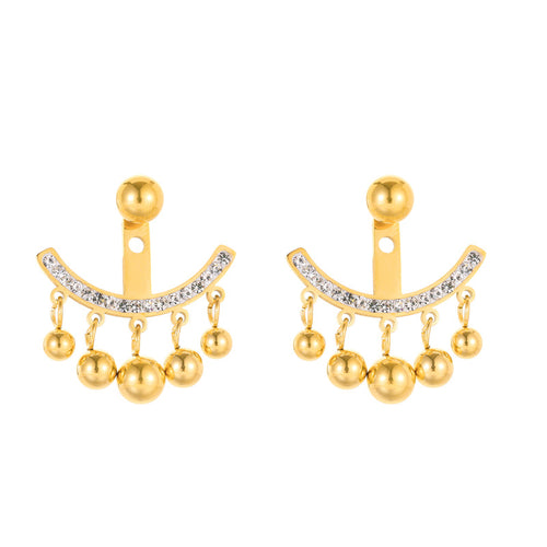 Tassel Earring Jackets | Diamond Earring jackets | Stud Earrings in Gold and Silver