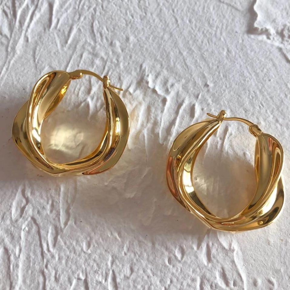 Tornado style Dainty Drop Earrings Handmade designer Jewelry