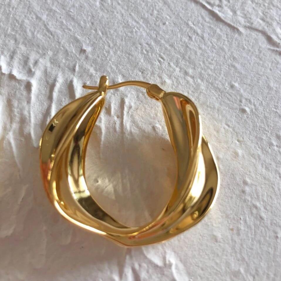 Tornado style Dainty Drop Earrings Handmade designer Jewelry