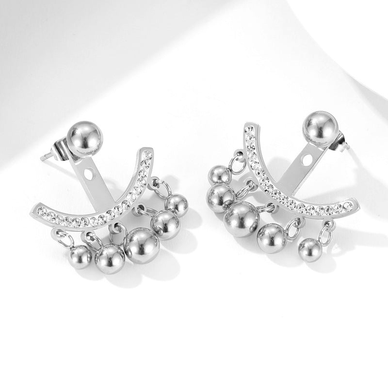 Tassel Earring Jackets | Diamond Earring jackets | Stud Earrings in Gold and Silver