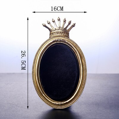 Palace royal style jewelry display stand gold crown photo frame earrings storage shooting props jewelry ornaments