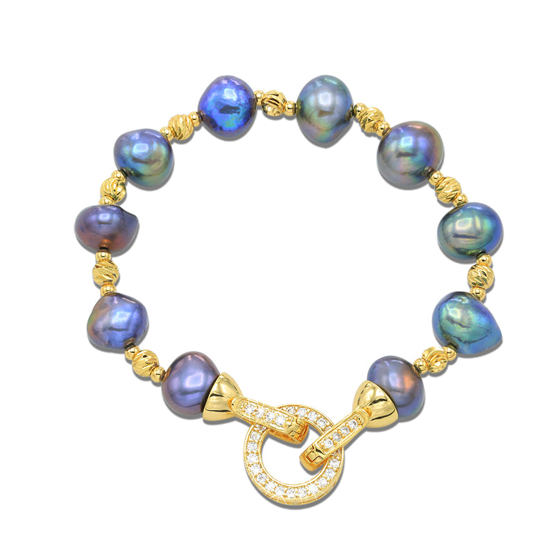 baroque pearl bracelet | hugetomato pearl bracelet | pearl bracelet gold