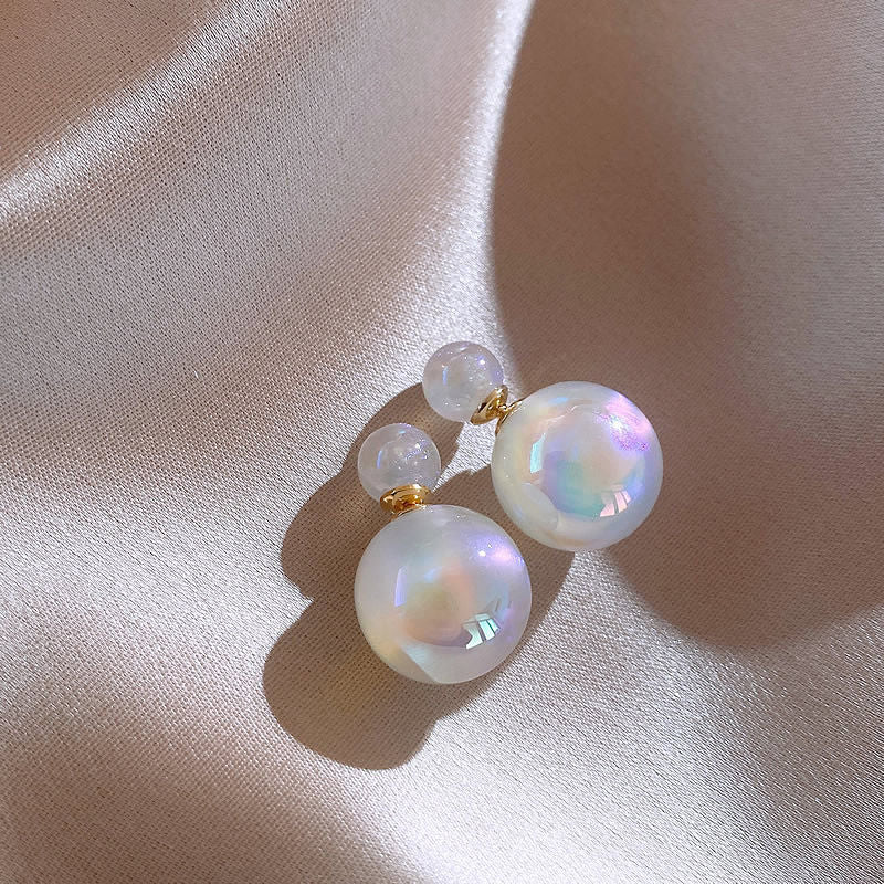 Summer Must-have 14mm Big Opal Drop Earrings | Moonstone Earrings with 14K Gold Plated Clasp