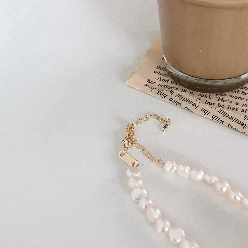 Baroque Pearl Choker | Baroque Pearl Necklace | Freshwater Pearl Necklace with Pendant for Women (5-6mm)