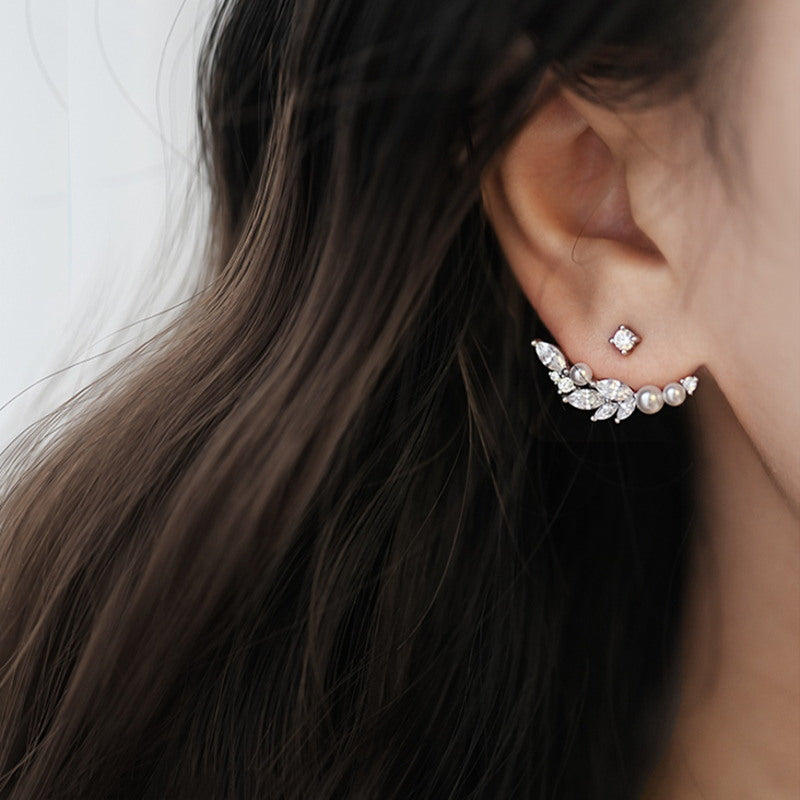 Wing Shaped Earring Jackets | Diamond Earring Jackets | Pearl Earring Jackets for Studs
