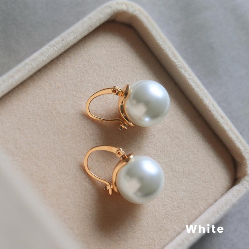 big pearl dangle earrings