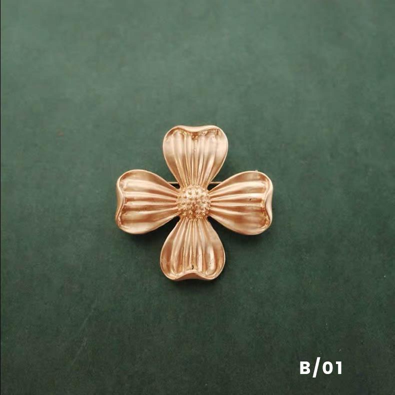 poppy flower brooch pin