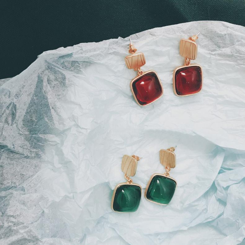 Women's Gold Plated Vintage Created Opal Wedding Earrings-HugeTomato-HugeTomato