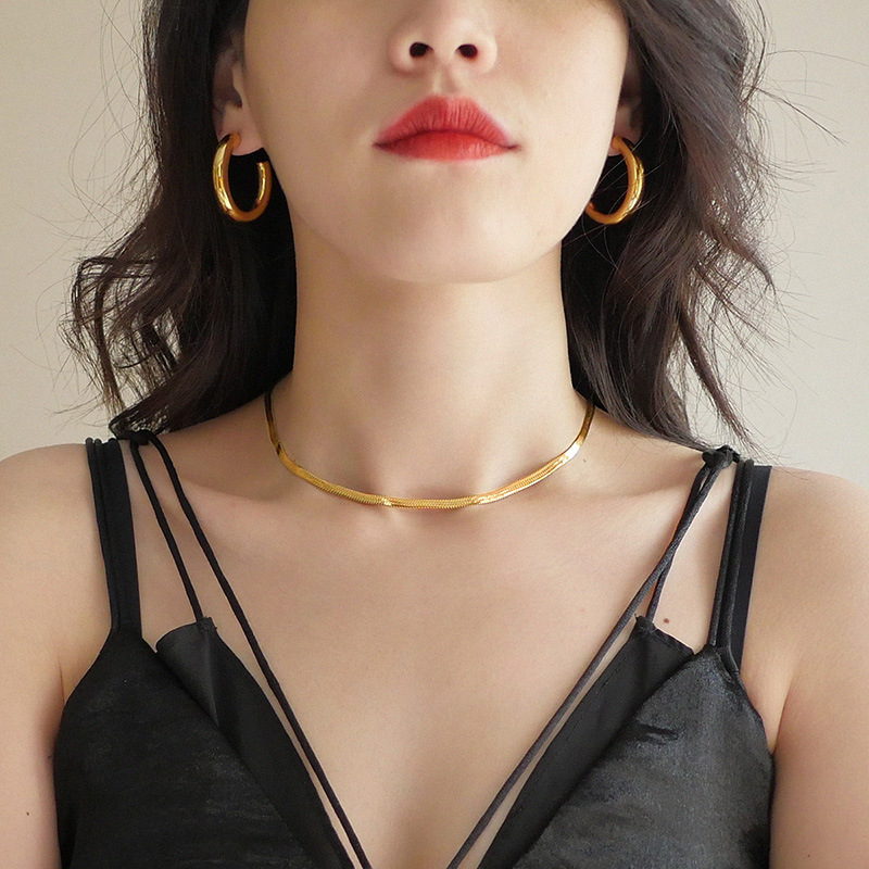 Snake Chain | Basic Snake Chain Necklace | Snake Chain in Gold and Silver