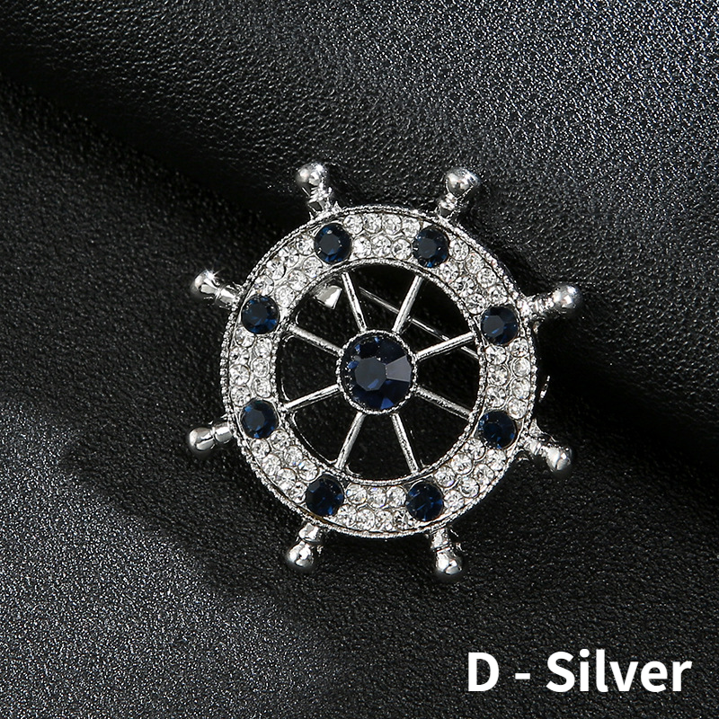 Broche estilo borla de cadena para hombre, regalo de joyería hecho a mano