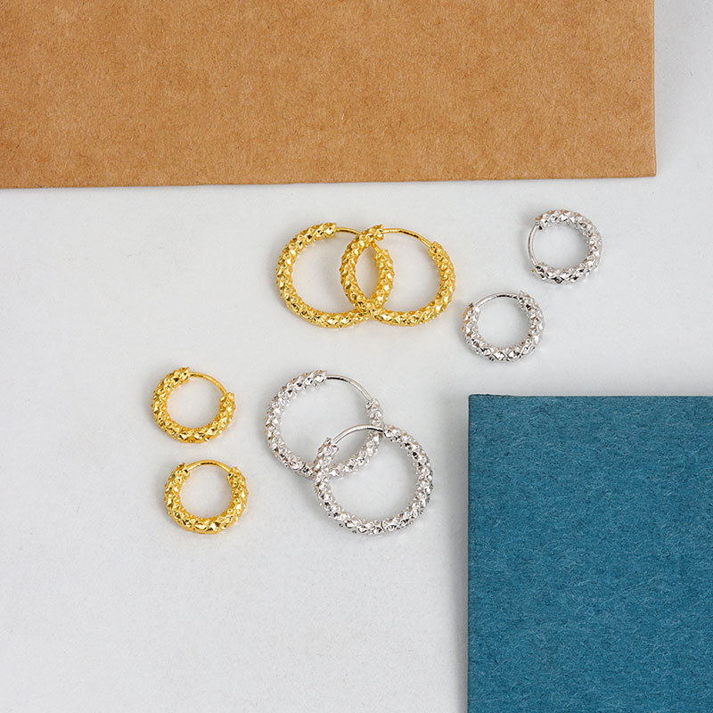 Dazzling Hoop Earrings | Small Huggie Earrings | Gold and Silver Hoop Earrings for Men and Women
