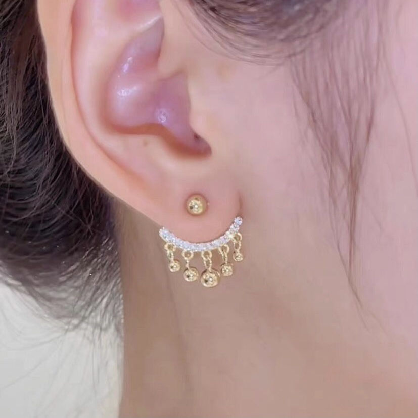 Tassel Earring Jackets | Diamond Earring jackets | Stud Earrings in Gold and Silver