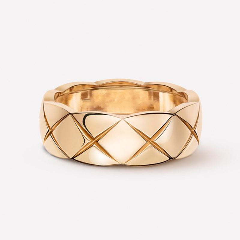 Wide Band Rings | Sterling Silver Ring with X Pattern | Wide Band Diamond Gold Ring for Women and Men