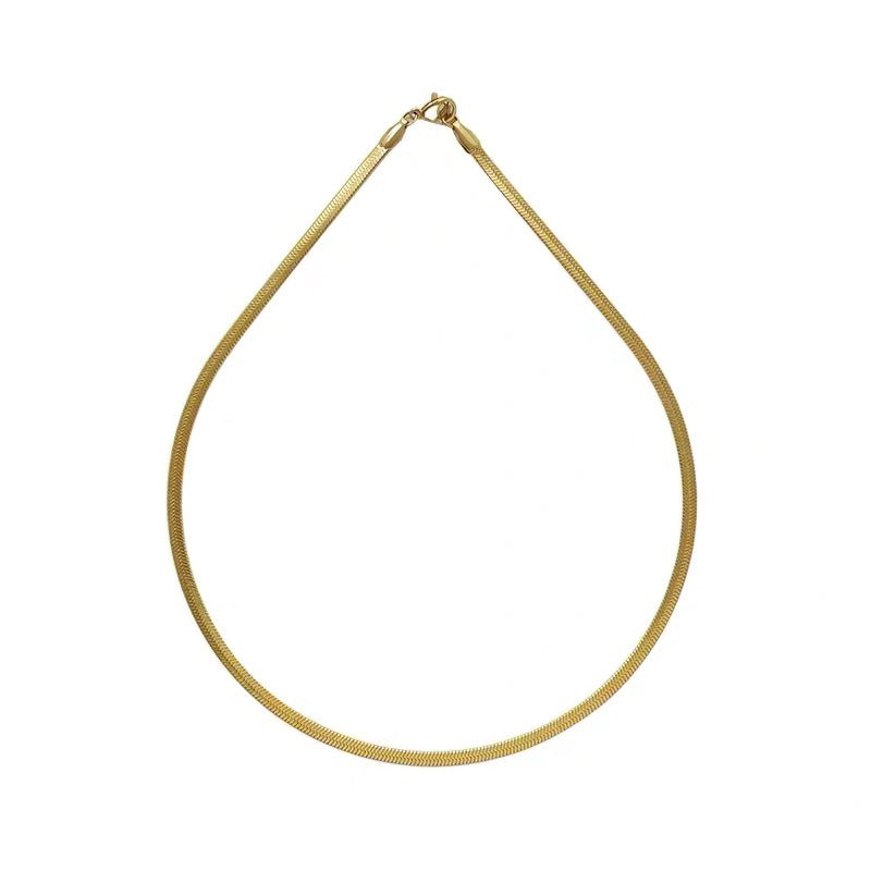 Snake Chain | Basic Snake Chain Necklace | Snake Chain in Gold and Silver