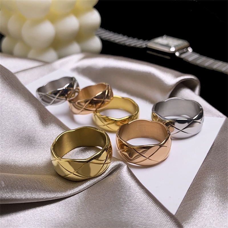 Wide Band Rings | Sterling Silver Ring with X Pattern | Wide Band Diamond Gold Ring for Women and Men