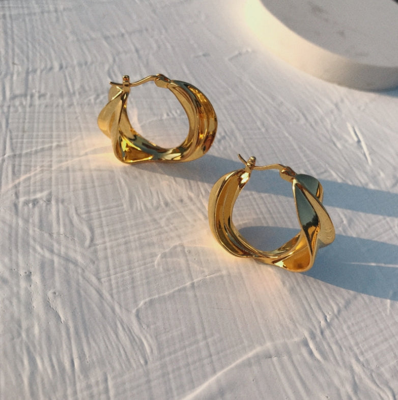 Tornado style Dainty Drop Earrings Handmade designer Jewelry