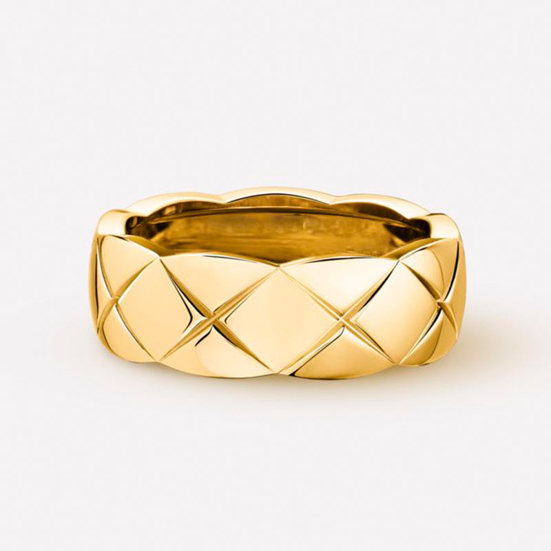 Wide Band Rings | Sterling Silver Ring with X Pattern | Wide Band Diamond Gold Ring for Women and Men