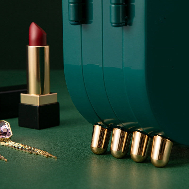 Foldable Jewely Box | Jewelry Box Organizer with Mirror | Earring Jewelry Box