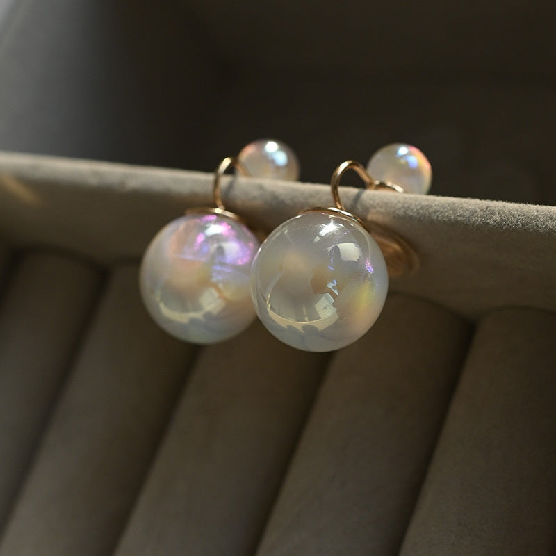Moonstone Clip On Earrings | Non Pierced Earrings | Opal Clip On Earrings for Women