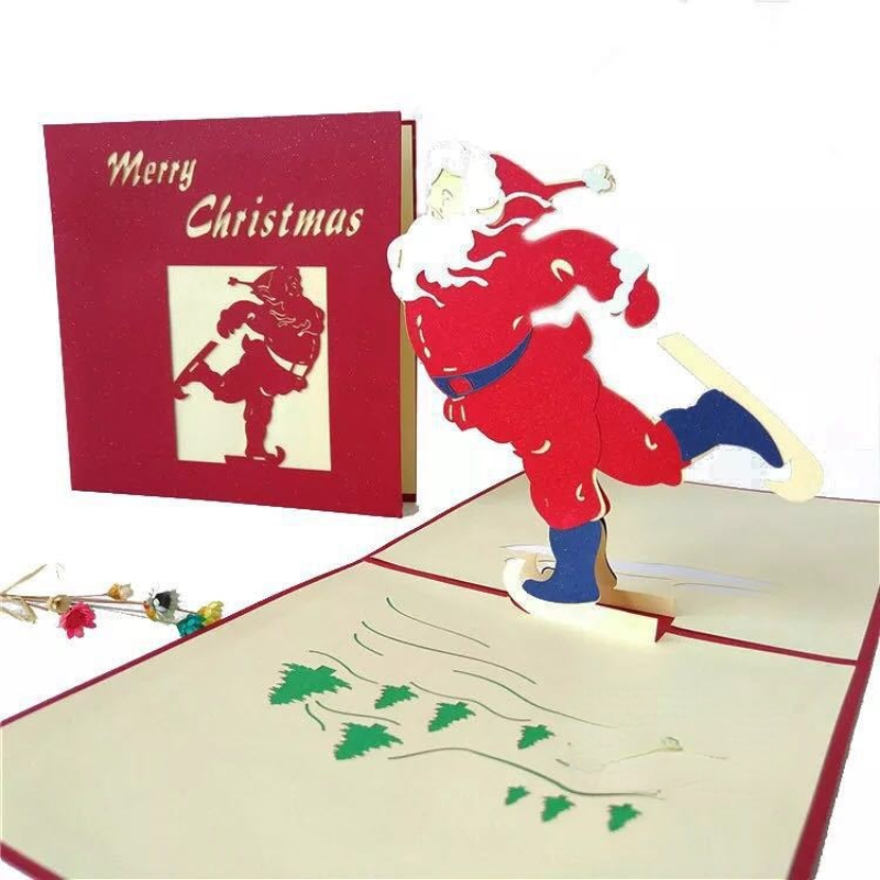 Christmas tree 3D Christmas Cards Envelope Included Pop Up Greeting Cards, Funny Unique 3D Holiday Postcards - Gifts for Xmas, Thank You Cards