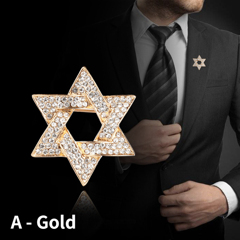 Broche estilo borla de cadena para hombre, regalo de joyería hecho a mano