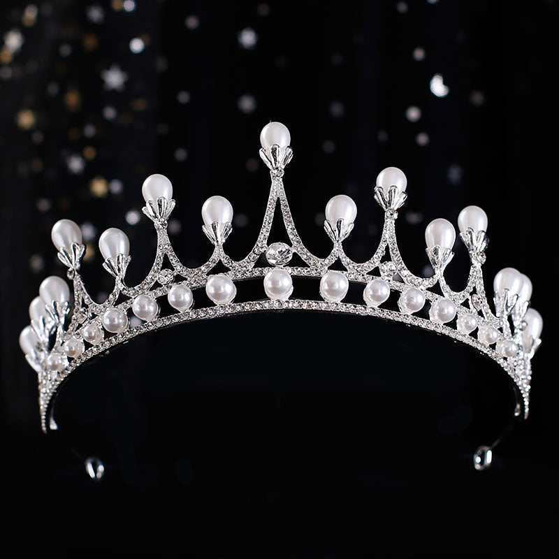 Wedding Tiaras | Pearl Wedding Crown | Diamond Bridal Crown for Wedding