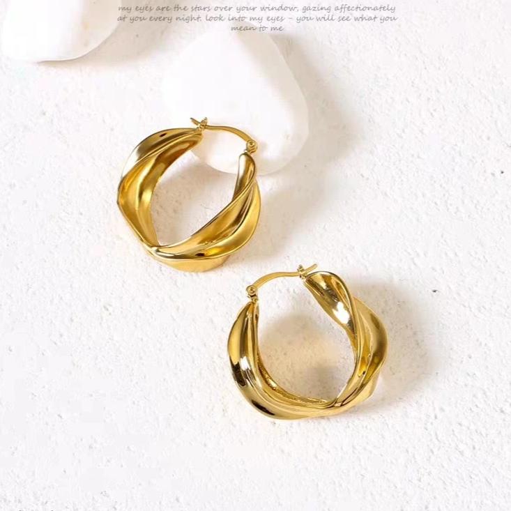 Tornado style Dainty Drop Earrings Handmade designer Jewelry