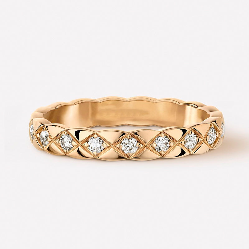 Wide Band Rings | Sterling Silver Ring with X Pattern | Wide Band Diamond Gold Ring for Women and Men