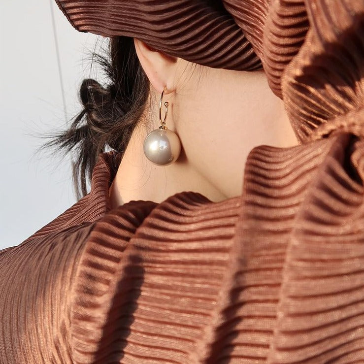 large pearl drop earrings