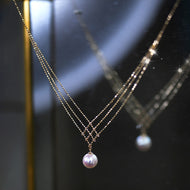 multistrand pearl pendant necklace
