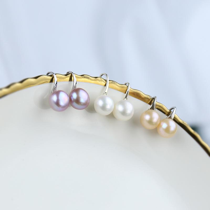 real pearl earrings high heel design