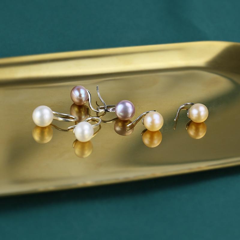 real pearl earrings from hugetomato