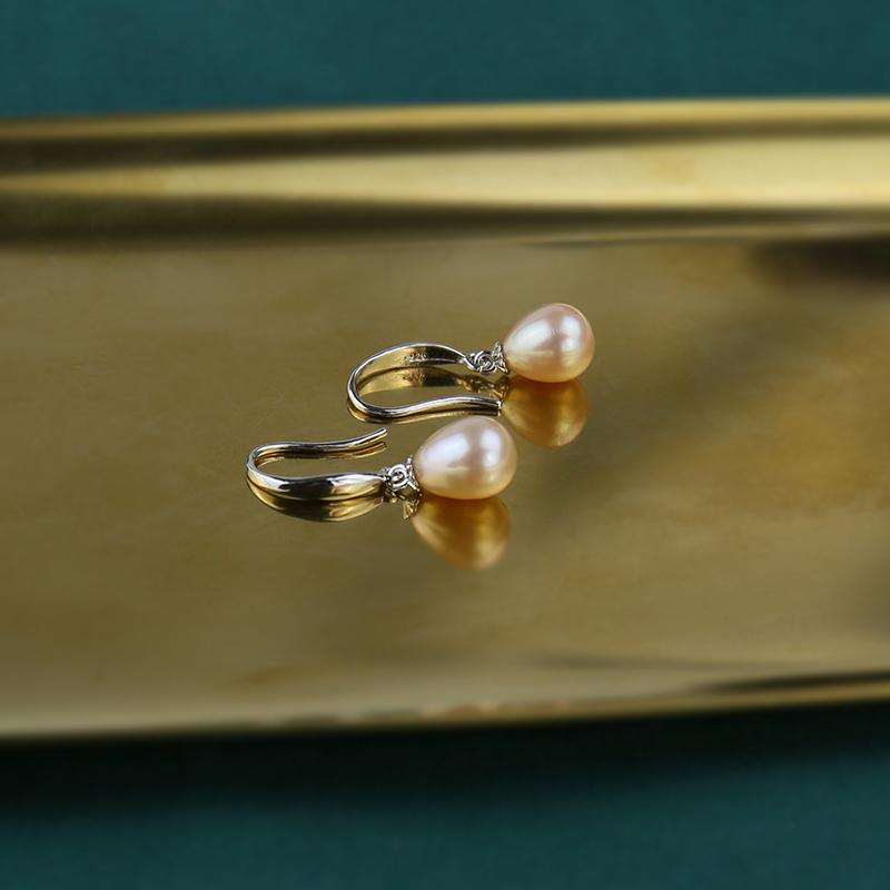 Freshwater Cultured Pearl Earrings Vintage-Inspired Drop Earrings in 14K Gold Over Sterling Silver(8-9mm)
