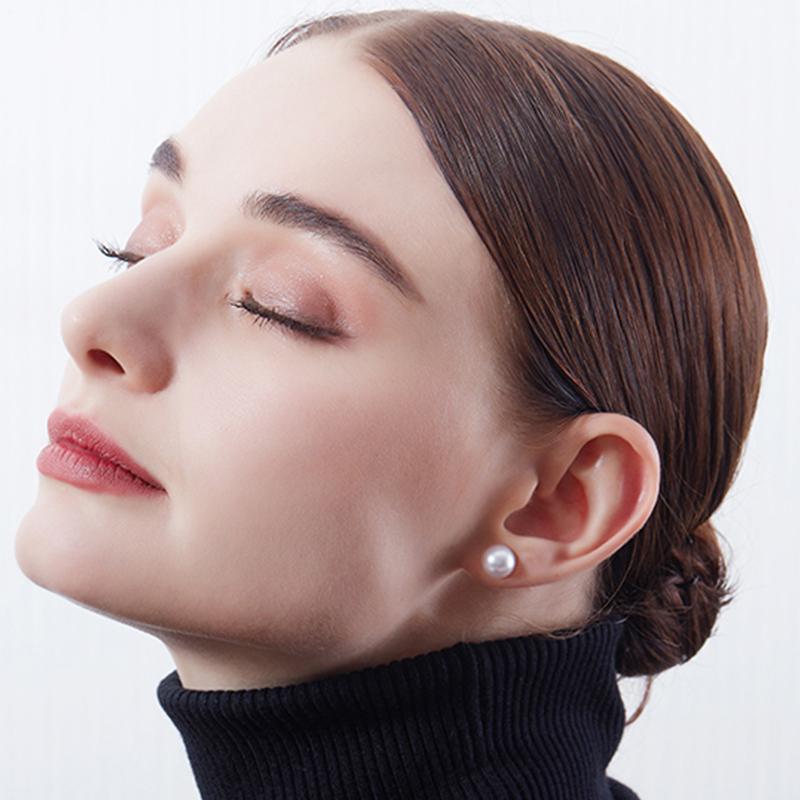 Pendientes con pasador de plata AAAA, juego de 7 pendientes con perlas puras de agua dulce