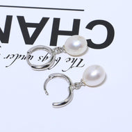 Baroque Freshwater Drop Pearl Earrings Handmade Jewelry