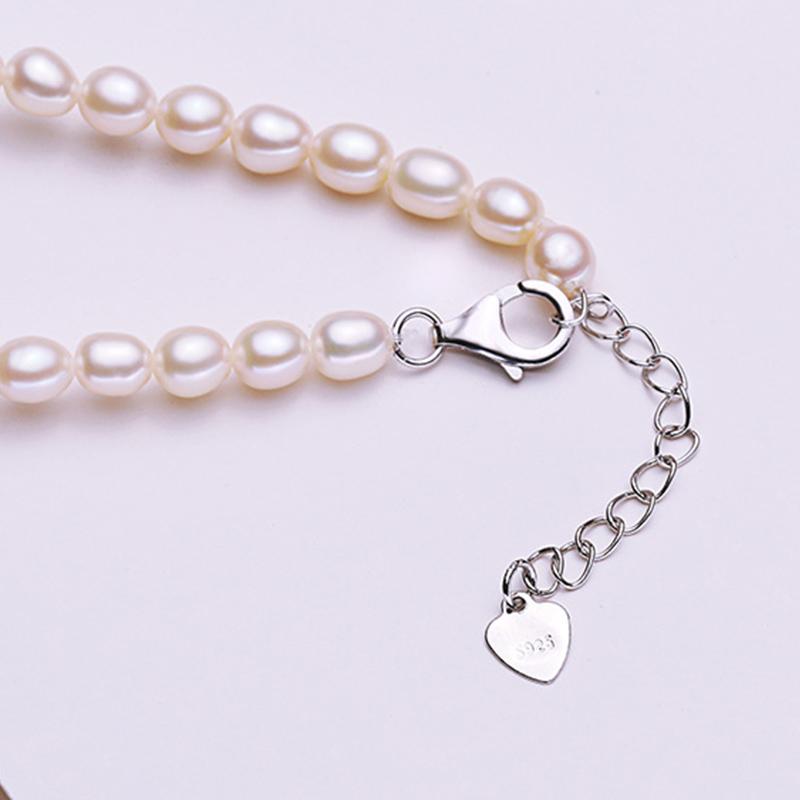 8-9 mm Cultured Freshwater Multi Strand Pearl Pendant Necklace with Sterling Silver