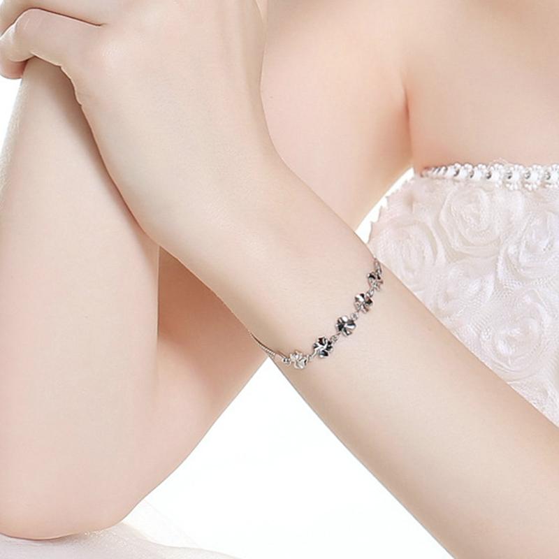 S925 Silver Bracelet Snow Bracelet Handmade Christmas Jewelry Gift