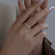 Shining Sterling Silver Rings Super Thin Minimalist Ring Silver and Gold Available