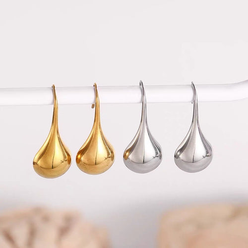 Chic Teardrop Earrings Gold and Silver Hook Earrings